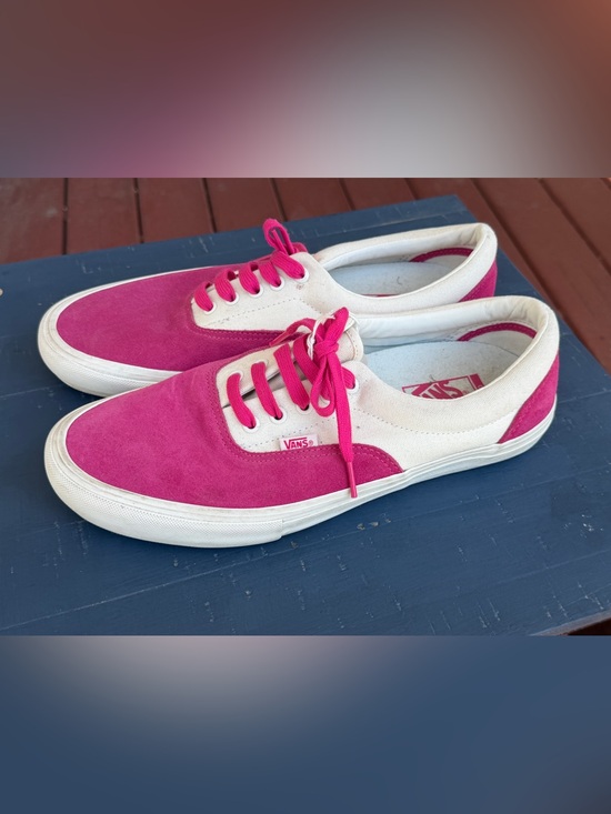 Vans Other - Vans Pink and White Sneakers Men’s 11.5
